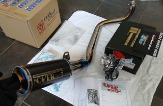 exatmisi OVER RACING GP-PERFORMANCE XL TITANIUM  Full Titanium  gia dax chaly z50 monkey c50 glx50 astrea supra