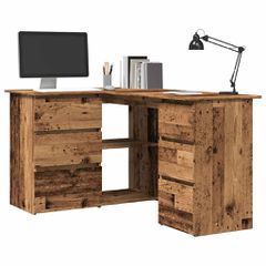Γωνιακό γραφείο Παλιό ξύλο 145x100x76 cm Κατασκευασμένο ξύλο 855962