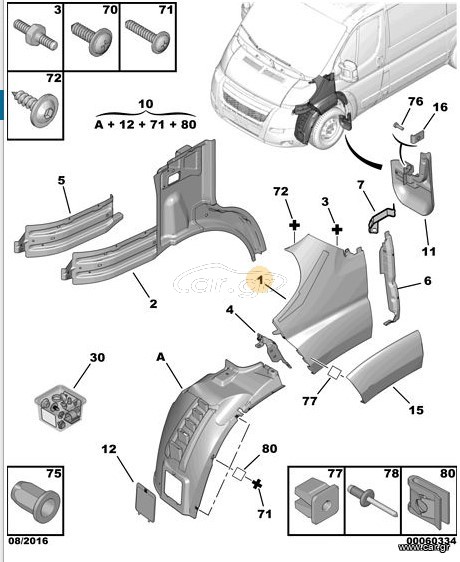 ΦΤΕΡΟ ΕΜΠΡΟΣ ΑΡΙΣΤΕΡΟ CITROEN JUMPER 2006-14 , PEUGEOT BOXER 2006-2014 , FIAT DUCATO 2006-2014 7840T0 ΚΑΙΝΟΥΡΙΟ ΓΝΗΣΙΟ ΕΙΔΙΚΗ ΠΡΟΣΦΟΡΑ !!!