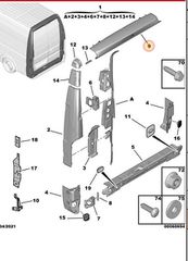 ΤΡΑΒΕΡΣΑ ΠΙΣΩ ΟΡΟΦΗΣ CITROEN JUMPER 2006-14 , PEUGEOT BOXER 2006-2014 , FIAT DUCATO 2006-2014 830473 , 1342774080 , 68134091 ΚΑΙΝΟΥΡΙΑ ΓΝΗΣΙΑ ΕΙΔΙΚΗ ΠΡΟΣΦΟΡΑ !!!