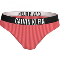 Calvin Klein Γυναικείο Μαγιό Bikini Σλιπ Μονόχρωμο Rib & Λάστιχο Με Logo