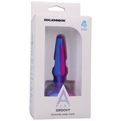Groovy - Silicone Anal Plug - 4'' / 10 cm-thumb-2