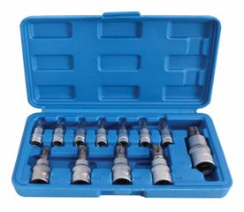 Σετ Καρυδάκια Torx 5 Γωνίες με Τρύπα ΤS8-TS60 12 Τμχ