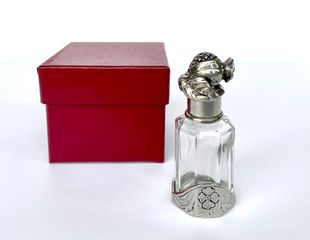 Μπουκάλι Αρωμάτων Μινιατούρα - Pewter Miniature Perfume Bottle - Vintage Style - Αμεταχείριστο