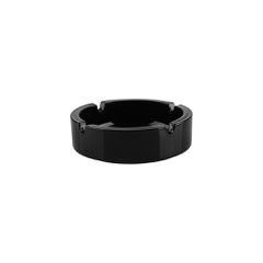 Σταχτοδοχείο γυάλινο,στρογγυλό, μαύρο, φ10.5x3.2cm, σειρά Selena, UNIGLASS-Σετ 24 τεμαχίων