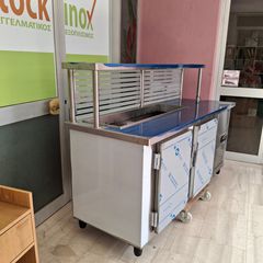 Πόστο τυλιχτή, βιτρίνα ψυχόμενη 185*70*85/125 εκ, με 2 πόρτες, πάσο και θέσεις για GN, συντήρηση.  ΕΙΔΙΚΕΣ ΚΑΤΑΣΚΕΥΕΣ STOCKINOX - ΖΗΤΗΣΤΕ ΜΑΣ ΠΡΟΣΦΟΡΑ!-thumb-22