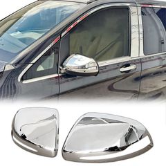 ΕΤΟΙΜΟΠΑΡΑΔΟΤΟ ΖΕΥΓΟΣ ΠΡΟΣΘΕΤΑ ΝΙΚΕΛ ΔΙΑΚΟΣΜΗΤΙΚΑ ΚΑΛΥΜΑΤΑ ΚΑΘΡΕΦΤΩΝ "ΑΝΟΞΕΙΔΩΤΑ" ΓΙΑ MERCEDES VITO W447 (2021+) FACELIFT ΜΕ "ΦΛΑΣ"