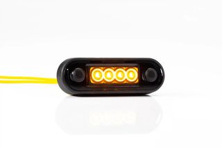 Φανάρι Όγκου 4 Led Fristom 12-36V Φιμέ Πορτοκαλί