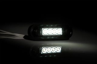 Φανάρι Όγκου 4 Led Fristom 12-36V Φιμέ Άσπρο