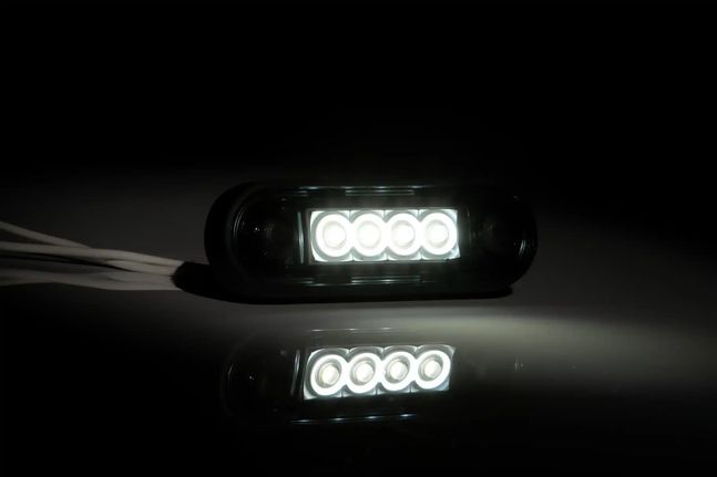 Φανάρι Όγκου 4 Led Fristom 12-36V Φιμέ Άσπρο