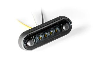 Φανάρι Όγκου 4 Led Fristom 12-36V Φιμέ Άσπρο - Πορτοκαλί