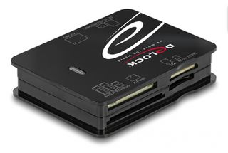 DELOCK card reader 91007 για Micro SD/SD/CF/MS/xD/M2, μαύρο-thumb-1