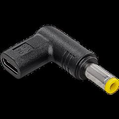 Akyga Βύσμα για Universal Τροφοδοσία Ρεύματος AK-ND-C01 USB-C / 5.5 x 2.5 mm 19.5V