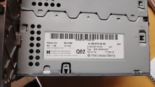 MERCEDES-BENZ A169 A CLASS A150 A170 A180 A1698700989 A 169 870 09 89 A2038270062 A203 827 00 62 SERIAL NO : 71094126 MODEL NO: BE6088  RADIO CD-thumb-1