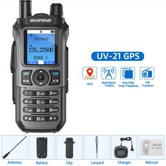 Baofeng UV-21 Pro V2 Walkie Talkie Air Band Type-C Long Range Ham Two Way Radio
