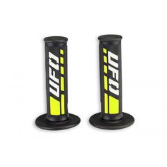 Χειρολαβές και DONUTS UFO MA01827D MOTOCROSS TRAX Μαύρο-Κίτρινο