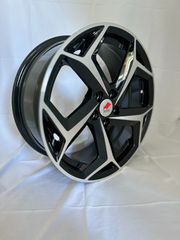 7.0x17 5x100 40/57.1 Black gloss diamond cut 1166 / Perfect for VW Group / BE A BULL