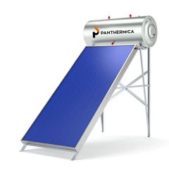 Panthermica Ηλιακός Θερμοσίφωνας 120lt, Επιλεκτικός 1,5τμ, INOX Κάλυμμα, Τριπλής Ενέργειας – Ταράτσα