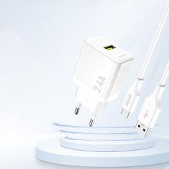 Dudao A23 2.4A USB-A Charger - White-thumb-1