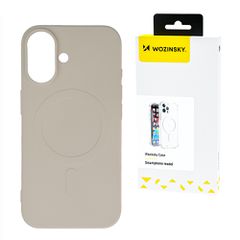 Liquid Silicone Case MagSafe for Samsung Galaxy S25+ - Beige