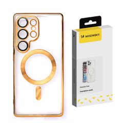 Wozinsky Electroplated Case with Magsafe for Samsung Galaxy S25+ - Gold