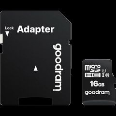 GoodRAM microSDHC 16GB U1 Class 10 με Αντάπτορα