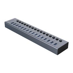Orico BT2U3-16AB Hub 16x USB-A 3.0 with switches - gray