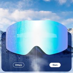 Qunature White Frameless Ski Goggles - White-thumb-2