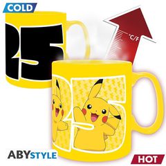 POKEMON - Heat Change Mug - 460 ml - Pikachu 25 / Fan Shop and Merchandise