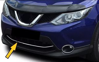 ΕΤΟΙΜΟΠΑΡΑΔΟΤΟ ΝΙΚΕΛ ΔΙΑΚΟΣΜΗΤΙΚΟ ΕΜΠΡΟΣ ΠΡΟΦΥΛΑΚΤΗΡΑ "ΧΑΜΟΓΕΛΟ" ΓΙΑ NISSAN QASHQAI J11A (2014-2017) ΟΙΚΟΝΟΜΙΚΗ ΣΕΙΡΑ ΙΙ