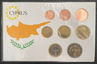 Cyprus Uncirculated 2008 Euro Coins