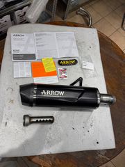 (🍀ΑΜΕΣΑ ΔΙΑΘΕΣΙΜΗ🍀) (🔥Τιμη: 515€🔥) ARROW EXHAUST ALUMINIUM DARK INDY RACE EVO CARBON END CAP KOVE 800X PRO '24