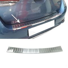 ΕΤΟΙΜΟΠΑΡΑΔΟΤΟ ΝΙΚΕΛ ΔΙΑΚΟΣΜΗΤΙΚΟ - ΠΡΟΣΤΑΤΕΥΤΙΚΟ "ΑΝΟΞΕΙΔΩΤΟ" ΓΙΑ ΠΑΝΩ ΜΕΡΟΣ ΠΙΣΩ ΠΡΟΦΥΛΑΚΤΗΡΑ ΣΕ TOYOTA AURIS II E18  (2015-2019) HB FACELIFT