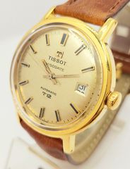 VINTAGE 1960 TISSOT Gold PLATED 20 MIKRON Visodate T12 Automatic Α90546 ΤΙΜΗ 950 ΕΥΡΩ