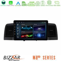 Bizzar M8² Series 8Core Android14 4+32GB Toyota Corolla 2002-2006 Navigation Multimedia Tablet 9" Με Carplay & Android Auto (Black)