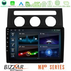 Bizzar M8² Series 8Core Android14 4+32GB VW Touran 2003-2011 Navigation Multimedia Tablet 9" Με Carplay & Android Auto