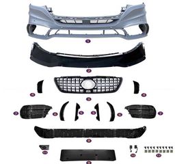 Μπροστινός Προφυλακτήρας Για Mercedes-Benz Sprinter W907 2017-2023 Amg GT Look Με Μάσκα Panamericanal & Canards