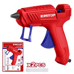 Πιστόλι θερμοκόλλησης 20W Emtop με 2 μπάρες σιλικόνης 150mm