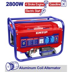 Γεννήτρια βενζίνης τετράχρονη 2.8KW Emtop με χωρητικότητα 210cc eggrd2822