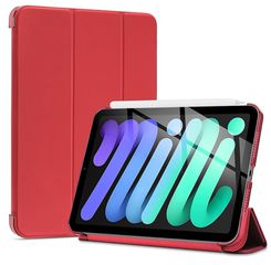 Θήκη Trifold Smart View και πίσω TPU για iPad Mini 7/6 - Κόκκινο