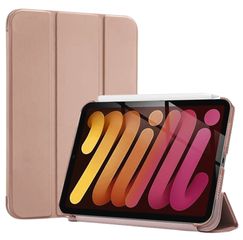Θήκη Trifold Smart View και πίσω TPU για iPad Mini 7/6 - Ροζ Χρυσό