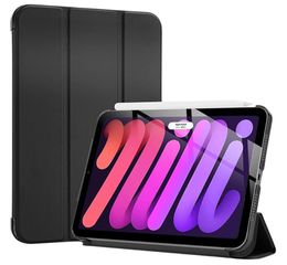 Θήκη Trifold Smart View και πίσω TPU για iPad Mini 7/6 - Μαύρο