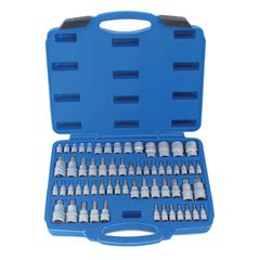Σετ Καρυδάκια Torx E-Torx Torx Plus 1/4" 3/8" 1/2" 60Τμχ