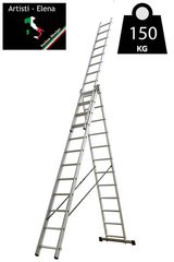 Τριπλή Σκάλα Αλουμινίου 3 X 12 με μέγιστο ύψος 7,88m