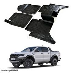 ΕΤΟΙΜΟΠΑΡΑΔΟΤΟ NEO ΣΧΕΔΙΟ "WILDTRAK" ΣΕΤ 4Χ ΠΑΤΑΚΙΑ ''ΣΚΑΦΑΚΙΑ 3D'' ΑΠΟ ΠΟΙΟΤΗKO ΘΕΡΜΟΠΛΑΣΤΙΚΟ ΚΑΟΥΤΣΟΥΚ ΓΙΑ FORD RANGER T6/T7/T8 (2012-2022)