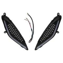 Φλάς εμπρόσθια ζεύγος Led ρυθμιζόμενο φώς με bluetooth με κόκκινη κυψέλη Yamaha Crypton X 135 DYNOPRO