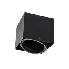 GLOBOSTAR® MAGMA 60626 Μοντέρνο Φωτιστικό Οροφής με Ντουί 1 x GU10 AC 220-240V IP20 - Μαύρο - Μ15 x Π15 x Υ13cm