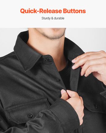 Σακάκι συγκόλλησης VEVOR Ανθεκτικό στη φλόγα XL Μέγεθος 7oz FR Μπουφάν ασφαλείας συγκόλλησης βαμβακιού-thumb-2