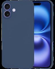 Silicon case protect lens for iPhone 16 Plus Dark Blue