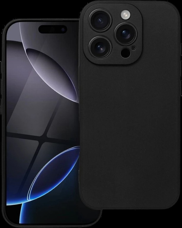 Silicon case protect lens for iPhone 16 Pro Black